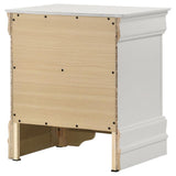 Louis Philippe - 2-Drawer Nightstand Bedside Table - White by Coaster Fine Furniture | Bel Furniture