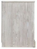 Paxberry - One Drawer Night Stand - Open Cubby - Whitewash