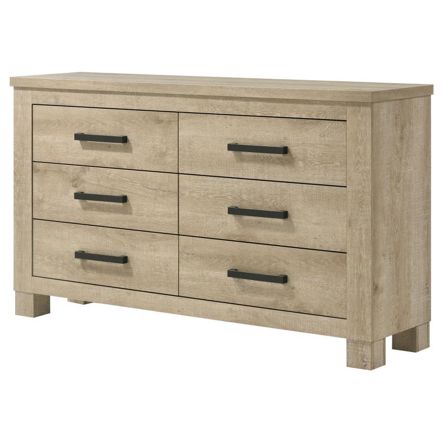 Oakglen - 6-Drawer Bedroom Dresser by Coaster Fine Furniture | Bel Furniture