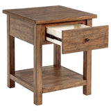 Payne - 1 Drawers Wood End Table with Shelf by Coaster Fine Furniture | Bel Furniture