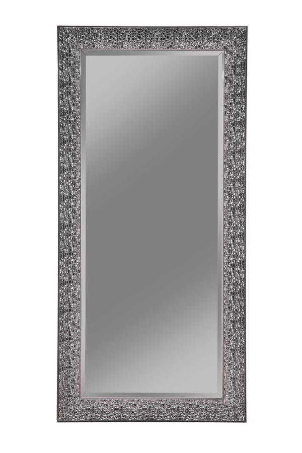 Rollins - Rectangular Floor Mirror Gray by CoasterEveryday | Bel Furniture