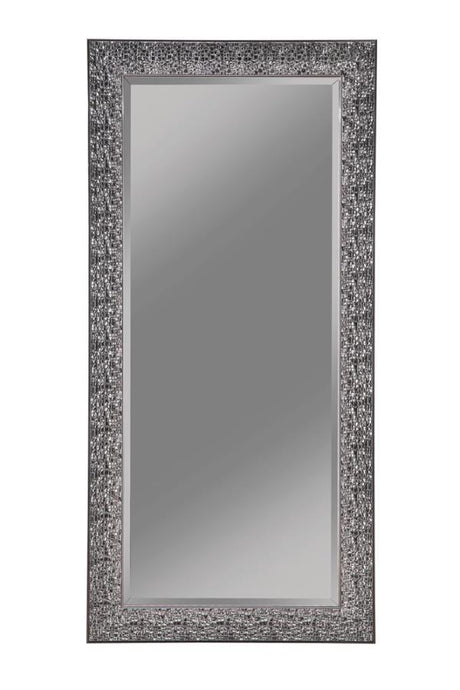 Rollins - Rectangular Floor Mirror Gray by CoasterEveryday | Bel Furniture
