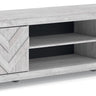 Cayboni - LG TV Stand With Fireplace Option White TV Stands by Signature Design by Ashley® | Bel Furniture