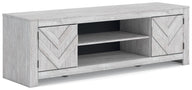 Cayboni - LG TV Stand With Fireplace Option White TV Stands by Signature Design by Ashley® | Bel Furniture
