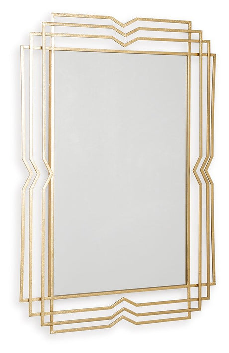 Claybrook - Gold Finish - Accent Mirror by Signature Design by Ashley® | Bel Furniture