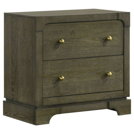 Gran Park - 2-Drawer Nightstand Bedside Table - Dark Cocoa by Coaster Fine Furniture | Bel Furniture