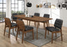 Redbridge - Rectangle Dining Set Dark Brown 7 Pc. Table, 6 Chairs by Coaster Fine Furniture | Bel Furniture