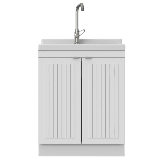 Murphy - Laundry Cabinet & Faucet And Stainless Steel Sink