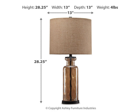 Laurentia - Glass Table Lamp - Champagne - view 3