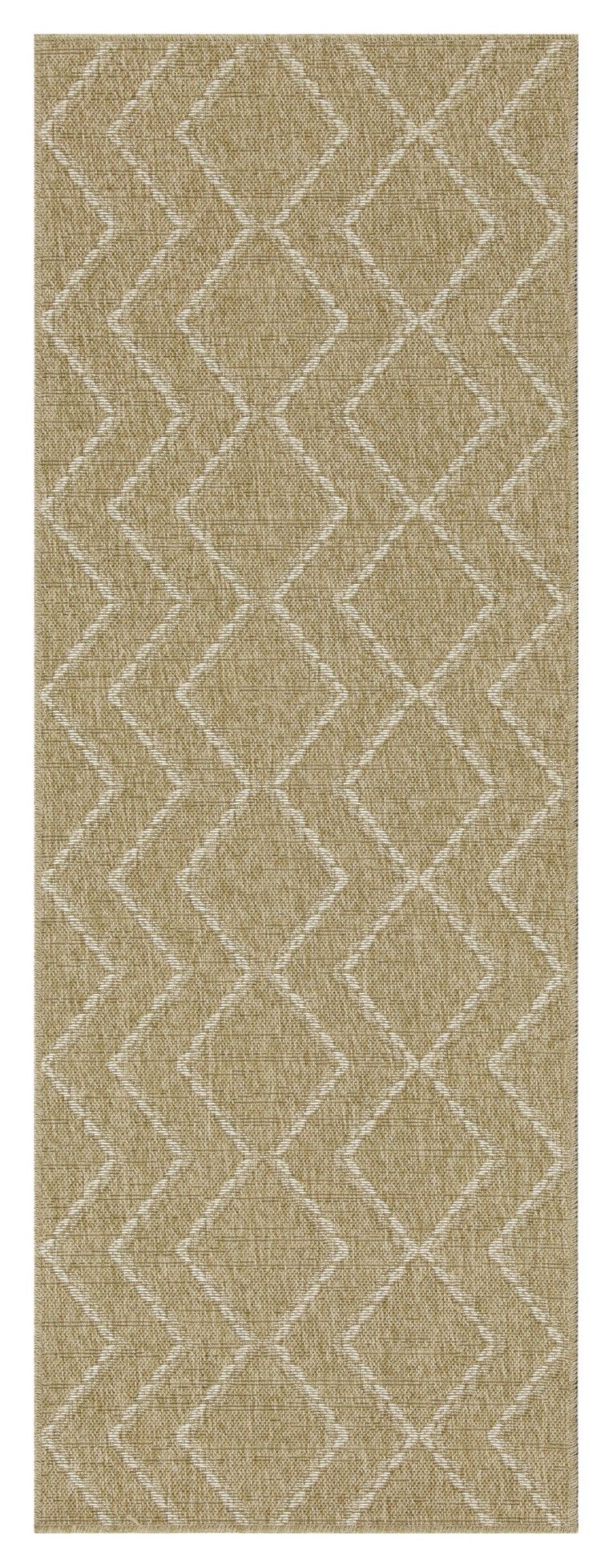 Earth - Indoor / Outdoor Area Rug - Jute / White Light Brown 4' x 6' by Icona Home Decor | Bel Furniture