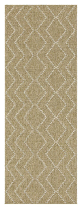 Earth - Indoor / Outdoor Area Rug - Jute / White Light Brown 4' x 6' by Icona Home Decor | Bel Furniture