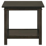 Rachelle - 3 Piece Rectangular Coffee Table Set - Deep Merlot