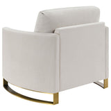 Corliss - Upholstered Arched Arm Accent Chair by CoasterElevations | Bel Furniture
