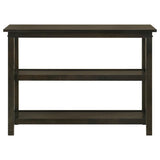 Rachelle - 2-Shelf Wood Entryway Console Table - Deep Merlot