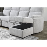 Sleeper Sofa With Storage Chaise - Gray