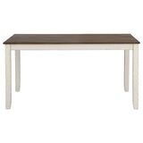 Fortress - 7 Piece Rectangular Dining Set - Vintage Vanilla by CoasterEveryday | Bel Furniture