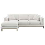 Geneva - Boucle Upholstered Sectional Chaise Sofa - Sand by Coaster Fine Furniture | Bel Furniture