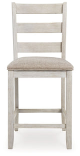 Skempton - White - Upholstered Barstool (Set of 2) by Signature Design by Ashley® | Bel Furniture