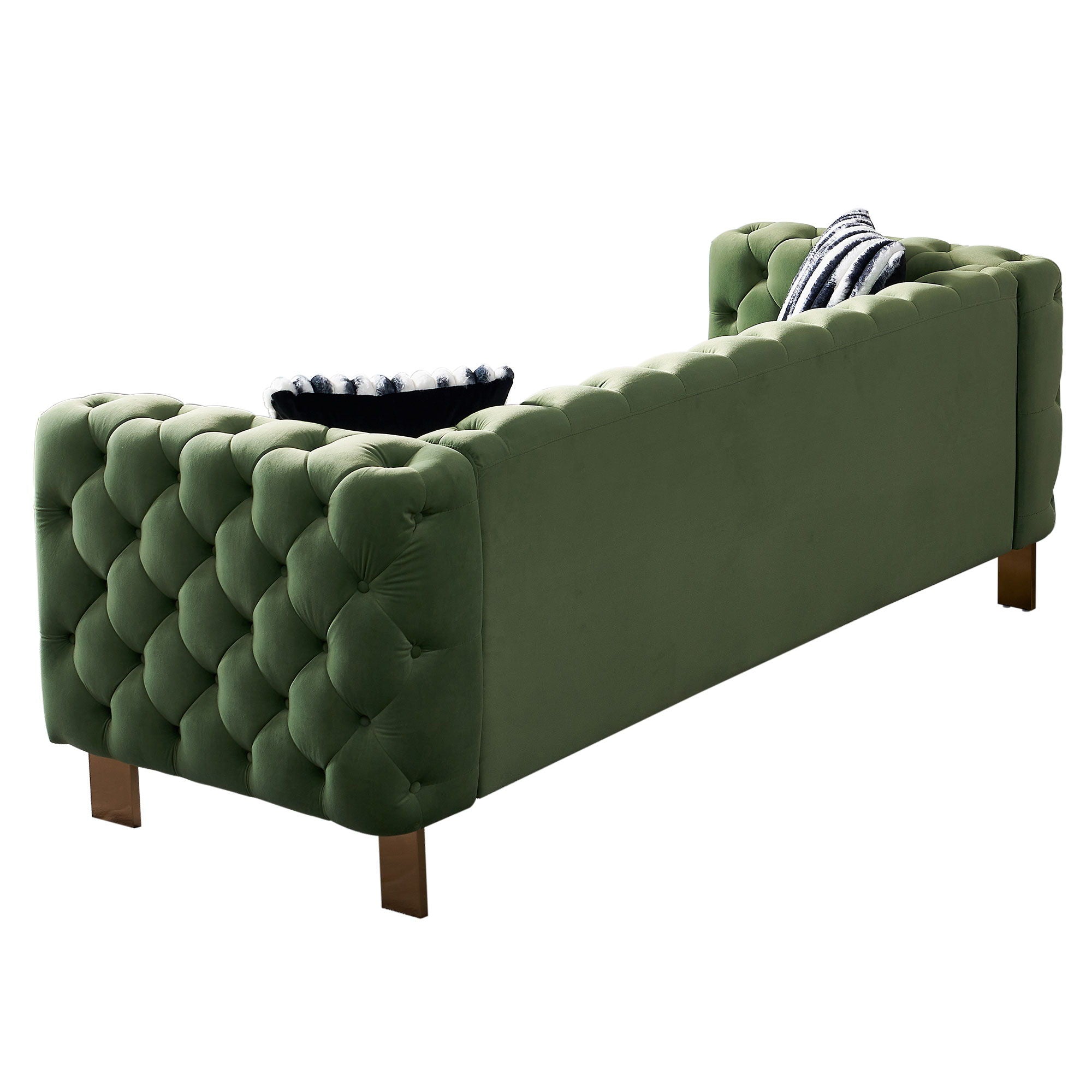 Chesterfield - Modern Tufted Velvet Living Room Sofa, 84.25''W Couch