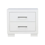 Jessica - 2-Drawer Nightstand White by CoasterEssence | Bel Furniture