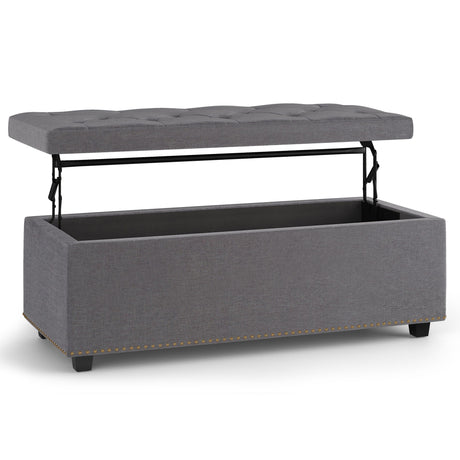 Hamilton - Upholstered Lift Top Rectangular Storage Ottoman - view 10