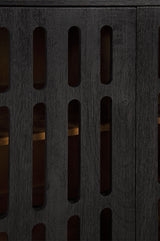 Vallisburg - Black / Natural - Accent Cabinet by Signature Design by Ashley® | Bel Furniture