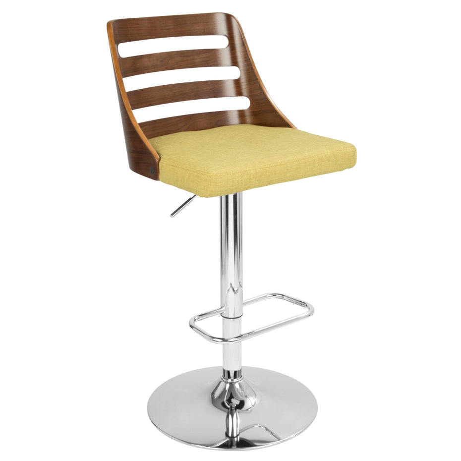 Trevi - Mid Century Modern Adjustable Barstool With Swivel