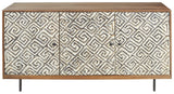 Kerrings - Brown / Black / White - Accent Cabinet by Signature Design by Ashley® | Bel Furniture