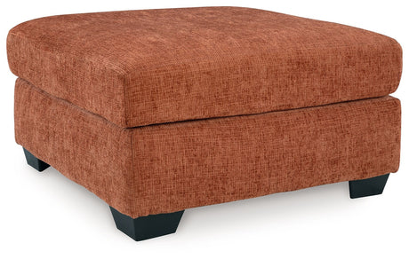 Aviemore - Oversized Accent Ottoman Orange by Signature Design by Ashley® | Bel Furniture