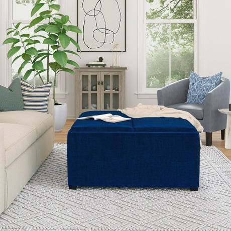Avalon - Square Coffee Table, Storage Ottoman - view 32