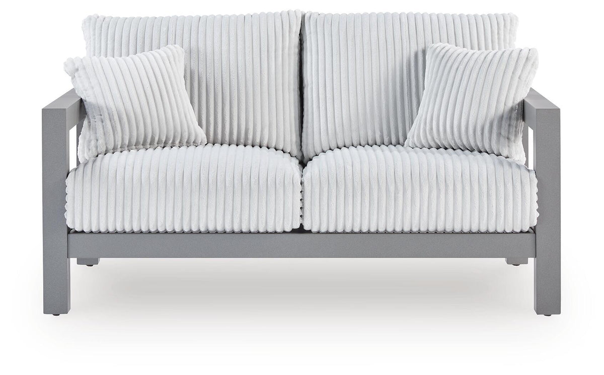 Hurley Park - Loveseat With Cushion - Gray