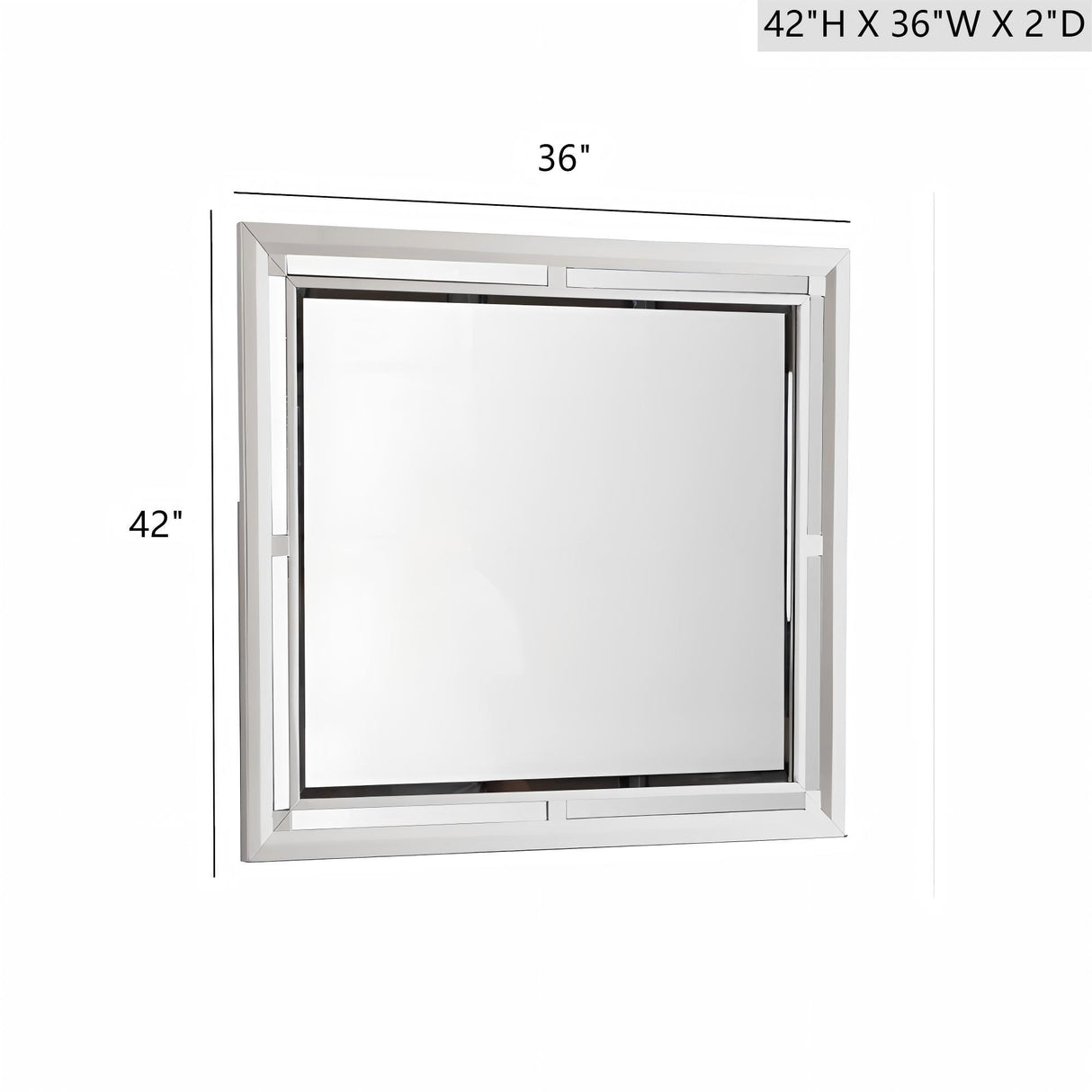 Alana - Mirror - Silver Champagne