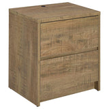 Westpark - 2-Drawer Nightstand LED Lights And USB Light Brown by Coaster Fine Furniture | Bel Furniture