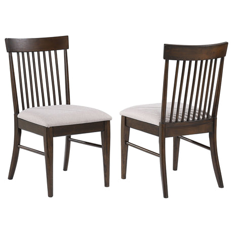 Everton - Wood Dining Side Chair (Set of 2) - Dark Walnut by CoasterEveryday | Bel Furniture
