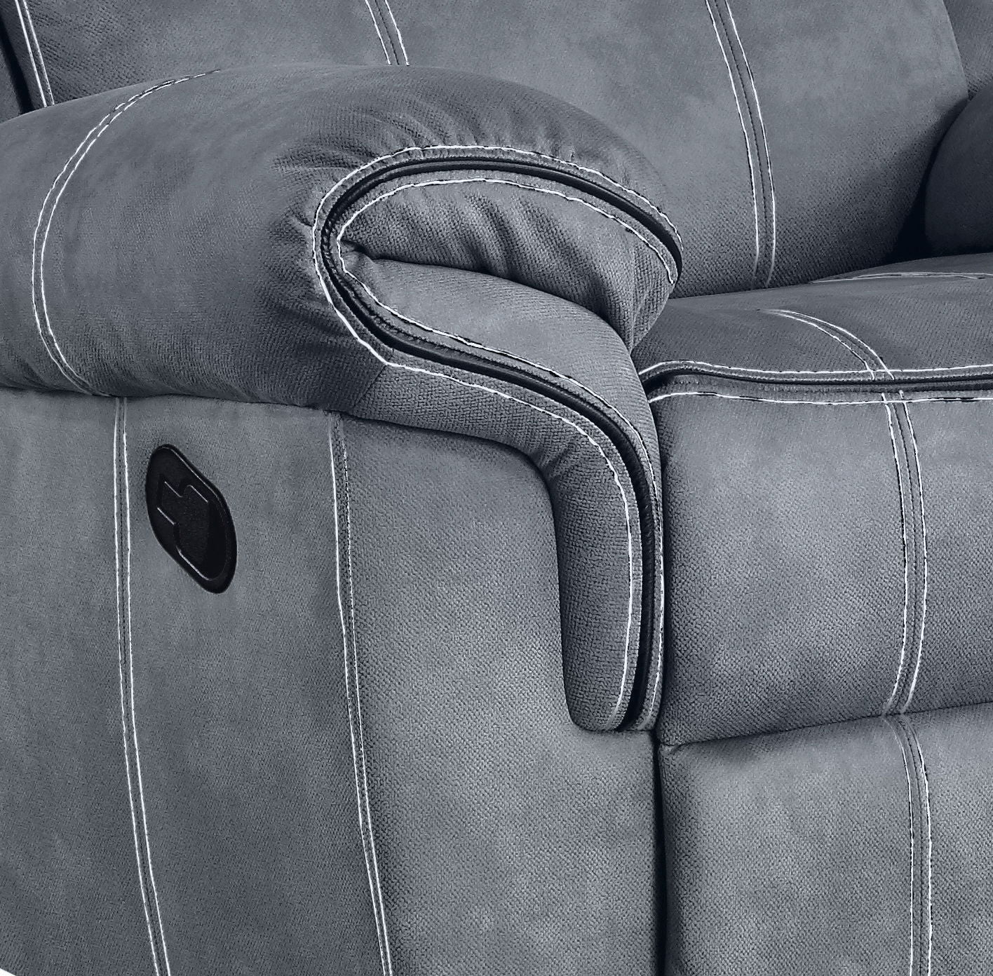 Zubaida - Two Tone Velvet Glider Recliner