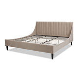 Aspen - Vertical Tufted Modern Headboard Platform Bed Set by Jennifer Taylor Home | Bel Furniture