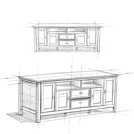 Warm Shaker - Handcrafted TV Media Stand - view 11