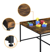 Vinny - Wood Grain Coffee Table Set With Raised Edges by Lilola Home | Bel Furniture