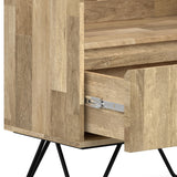 Hunter - Tall Bookcase - Natural by Simpli-Home | Bel Furniture