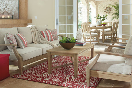 Clare View - Sofa with Cushion - Beige - view 6