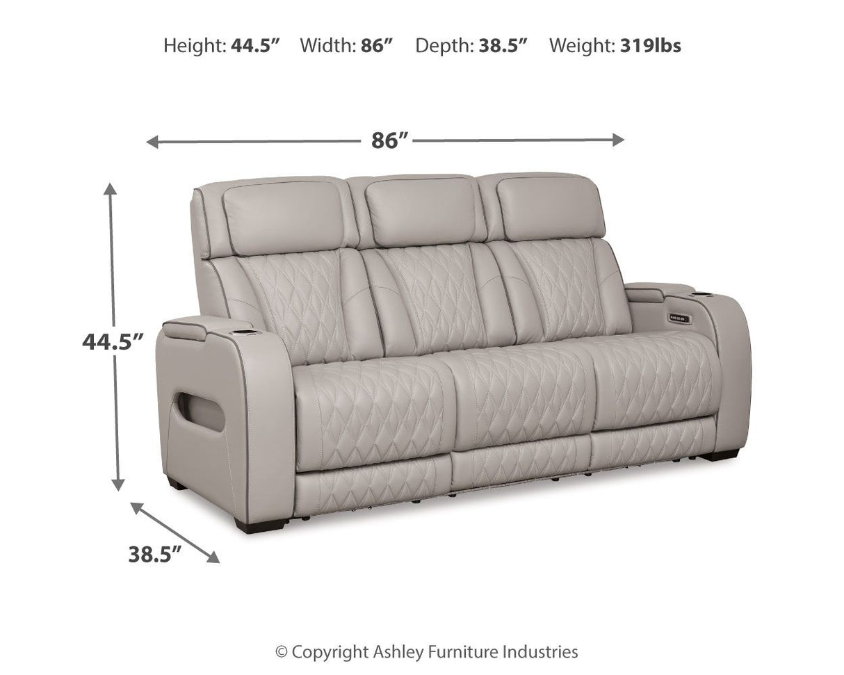Boyington - Power Reclining Sofa With Adj Headrest by Signature Design by Ashley® | Bel Furniture