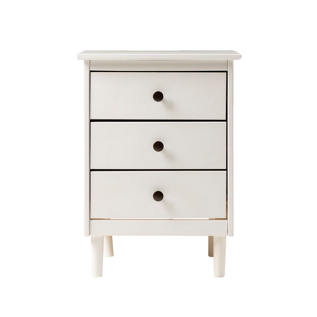 Classic 3 Drawer Solid Wood Nightstand by Walker Edison | Bel Furniture