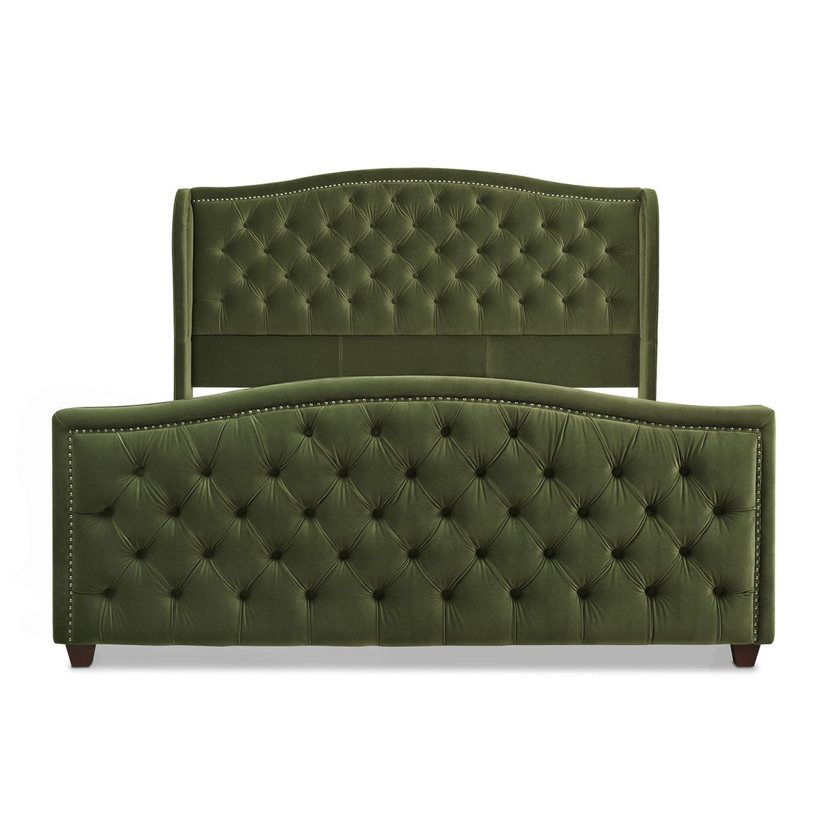 Marcella - Upholstered Shelter Headboard Bed Set