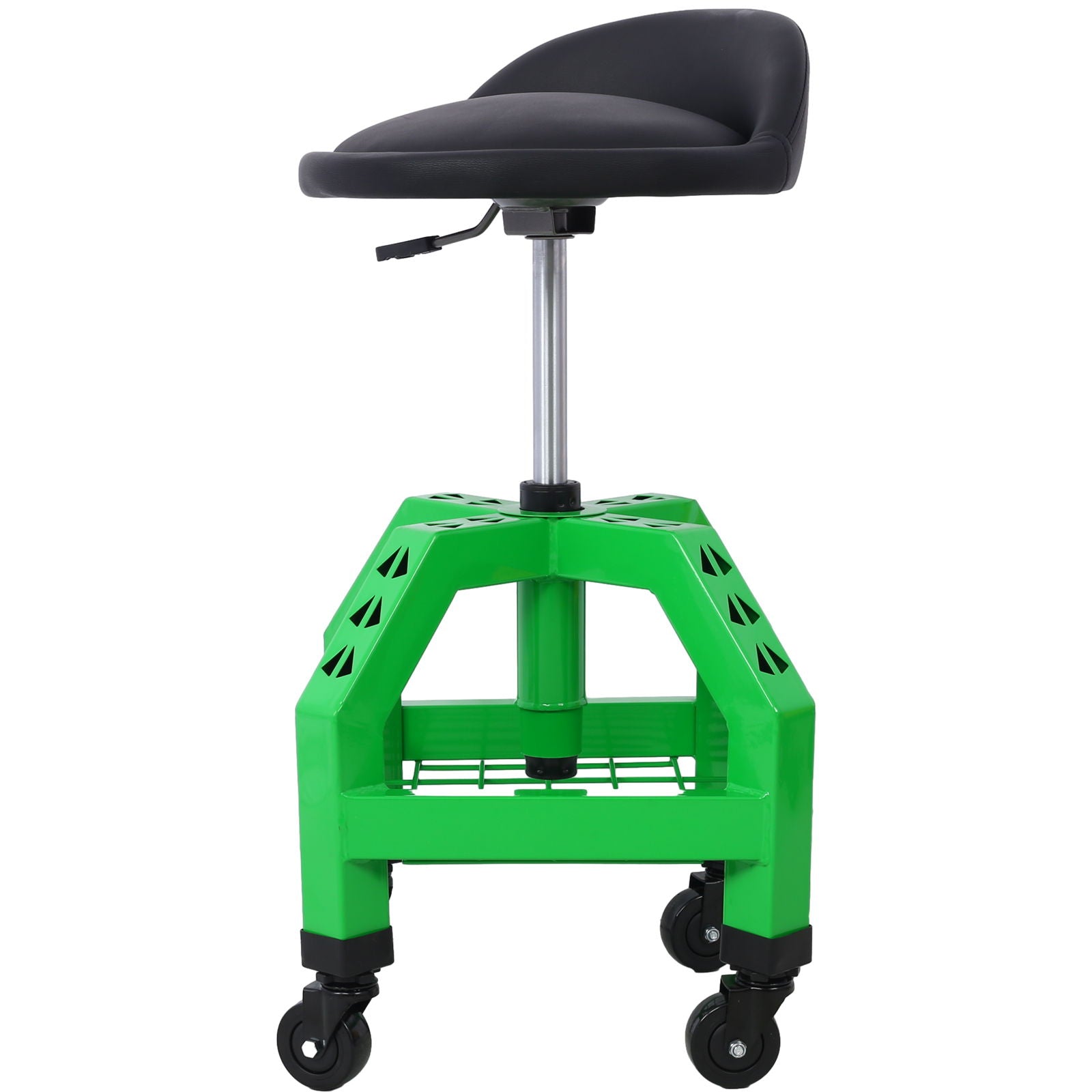 Pneumatic 360 Degree Swivel Stool, Mechanics Rolling Creeper Seat, Heavy Duty Rolling Mechanics Stool, Shop Stool With Casters