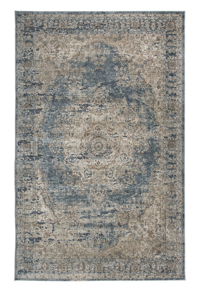 South - Area Rug Blue by Signature Design by Ashley® | Bel Furniture