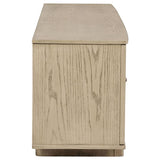 Kailani - 79" 4-door Cane TV Stand Media Console - Beige Oak