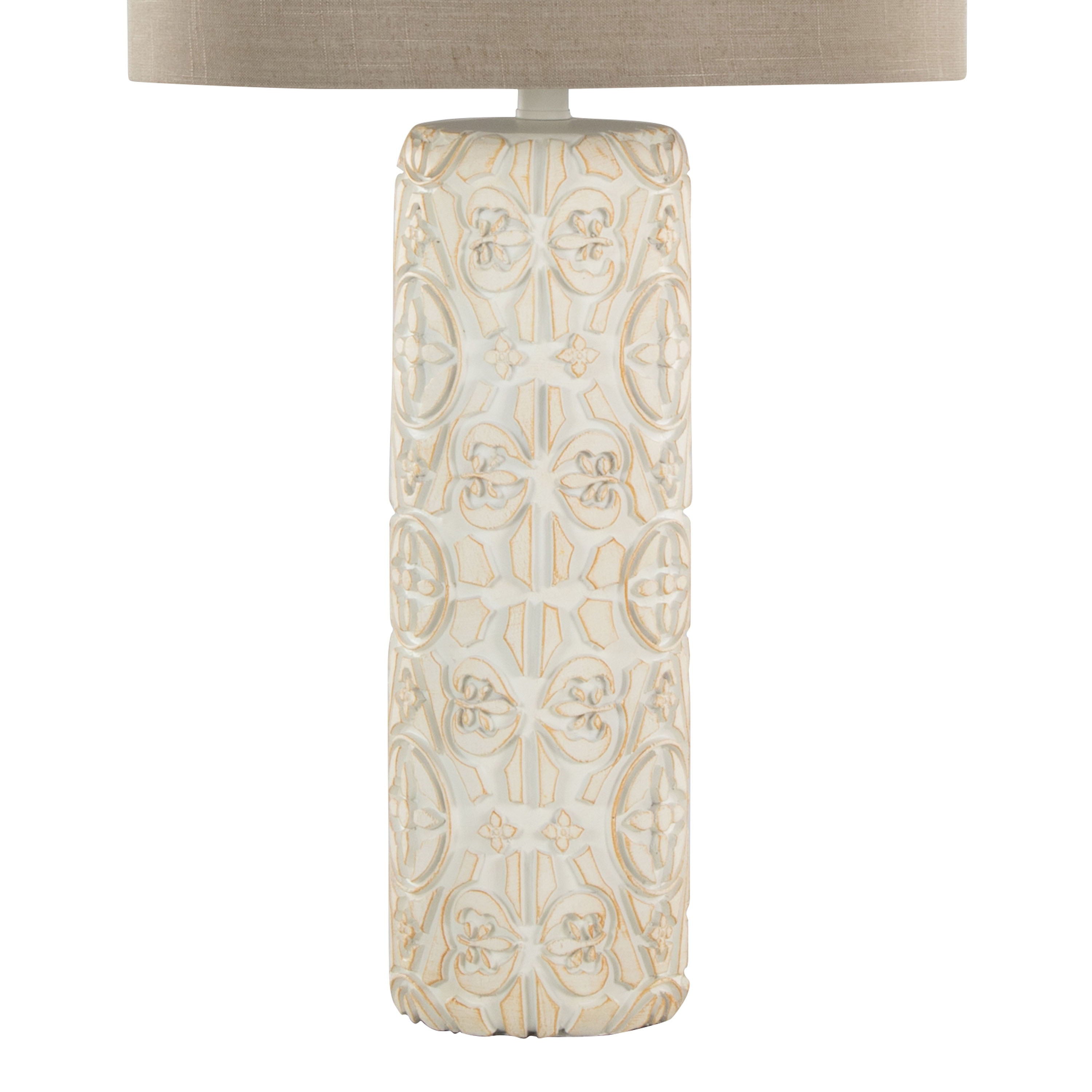 Charlotte - Contemporary Table Lamp (Set of 2) - Taos Brown / Beige