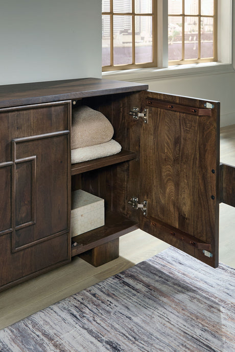 Cato - Accent Cabinet - Dark Brown - view 4