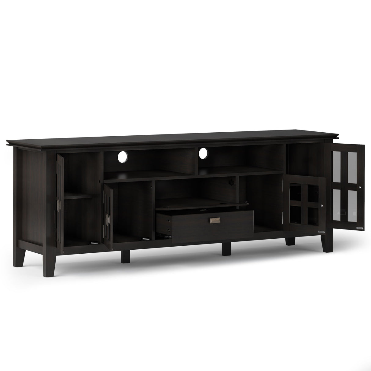 Artisan - TV Media Stand - Hickory Brown by Simpli-Home | Bel Furniture
