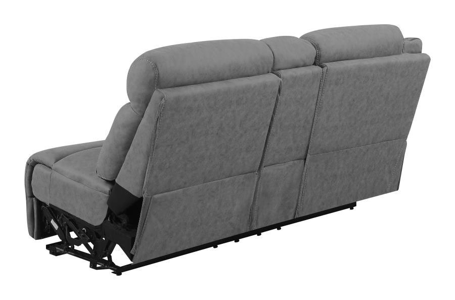 Higgins - LAF Power Loveseat - Gray